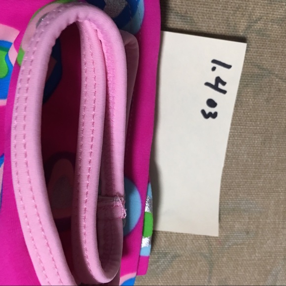 Swim cover up skirt pink hearts native girl Sz 6X - Picture 8 of 9